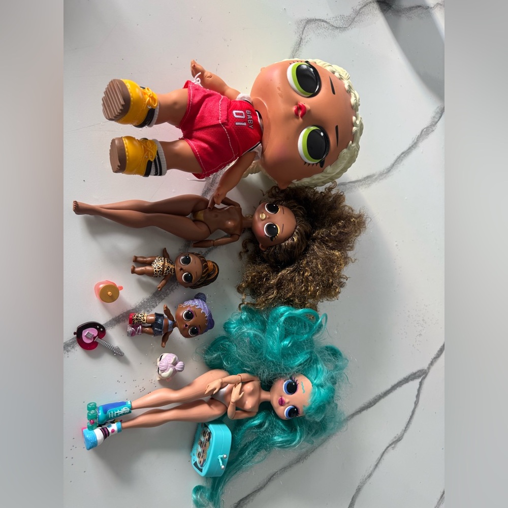 collection of L.O.L. Surprise! dolls